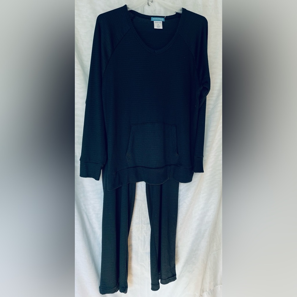 Work& Wear/LG PJ SET/ side pockets on the pants front pouch on top/elastic